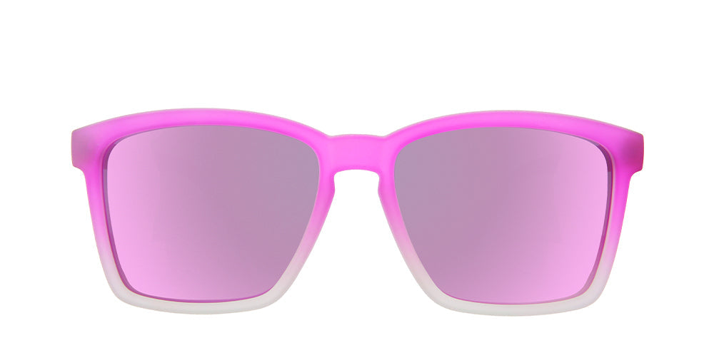 Turnip for What? Nutrition! |green and purple traditional narrow sunglasses with dark pink reflective lenses | Limited Edition Farmers Market goodr sunglasses