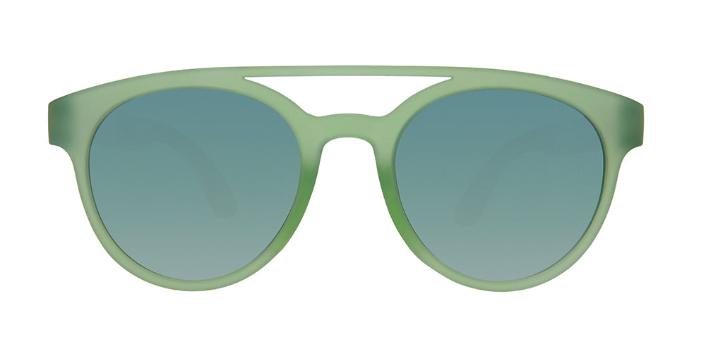 Watermelon Wasted |green and red double bridge round sunglasses with green gradient lenses | Limited Edition Farmers Market goodr sunglasses